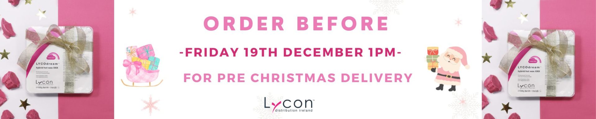 Xmas delivery banner lycon